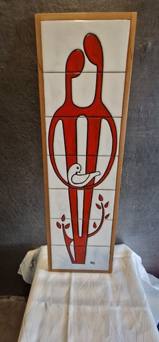 Keramik wandbild mid century - mid,