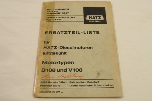 Hatz d108 v108 - hatz,