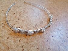 Mädchen Haarreif Perlen Kommunion