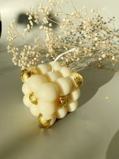 Bubble Kerze Candle Würfel Cube Blase Handmade  Deko Kerze Motiv Kerze