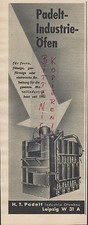 LEIPZIG, Werbung 1939, H. T. Padelt Industrie-Ofenbau