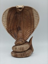 Kobra Holzfigur aus