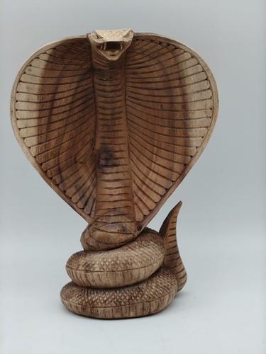 Kobra holzfigur aus - holzfigur,
