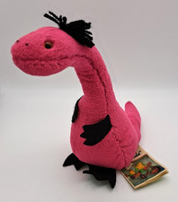 Frosch und Freunde Plüsch Dinosaurier Rosa Pink mit Etikett 21cm Vintage