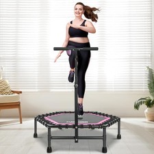Trampolin 114cm rosa Bungee
