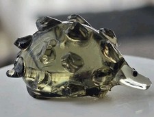 Vintage Glasfigur Igel –  bunte Glaskunst, Mundgeblasenes. Glas.