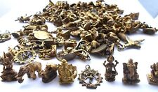 100 x Mix -zufällige  Auswahl- Figur Messing Buddha Elefant 2-4 cm Ganesha Shiva