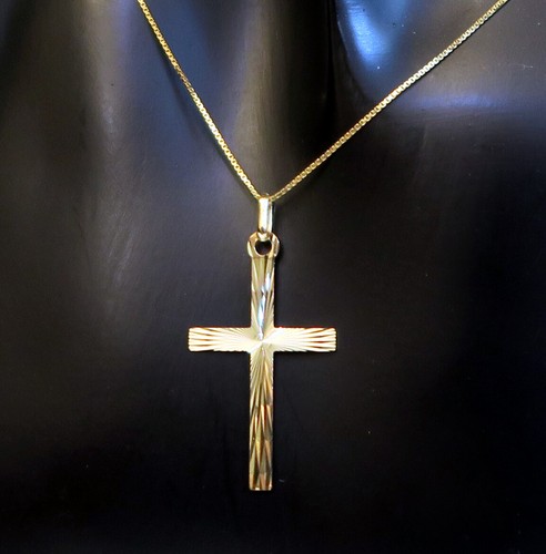 Echt gold kreuz anhänger - ***,