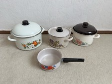 Emaille Topf 4 - teiliges