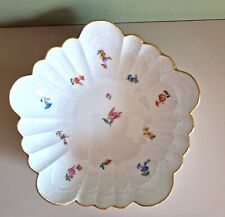 Meissen Schale Streublümchen Goldrand 20 cm 2. Wahl Top-Zustand