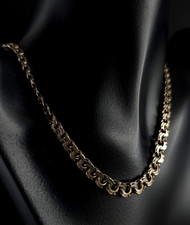 Kette Silber Sterling Designer geschmeidig flach - attraktiv & zeitlos schön