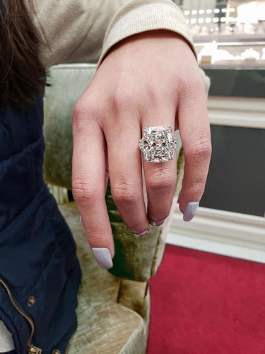 Diamantring kissenschliff - im,