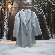 Toller Damen Kurz Mantel Größe 2XL/48 , Im Schönen Hellblau