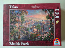 puzzle 1000 Teile schmidt 88367 Thomas Kinkade "Lady and the Tramp"