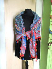 großes Tuch Schultertuch bunt