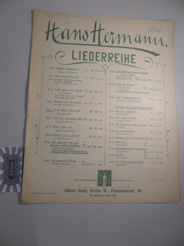 Liederreihe o du mein - 5.,