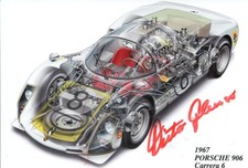 Dieter Glemser Porsche 906 Carrera 6  1967 Top Foto 10x15