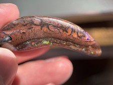 Boulder opal kette poliert - opal,
