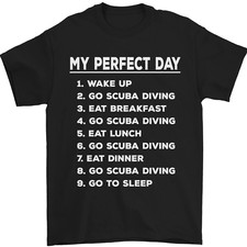 My Perfekt Tag Scuba Tauchen Diver Tauch Herren Maglietta 100% Baumwolle