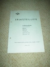 orig VEB FEK Ersatzteilliste