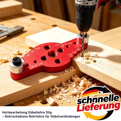 5tlg dübellehre bohrschablone - 5tlg,