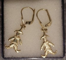 Gold ohring clown - gold,