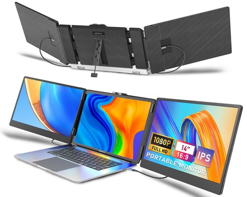 Triple portable monitor - 14",