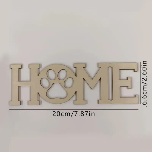Schriftzug home holz - home, basteln