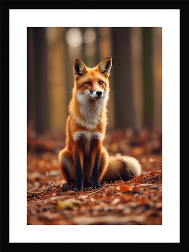 Intimer fuchs gerahmtes - fuchs,