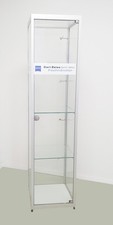 Glasvitrine Silber  44 x 184 x