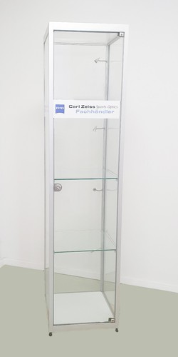 Glasvitrine silber 184 x - 184,