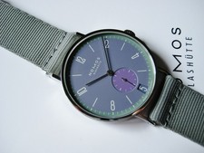 Nomos Tangente 38 Datum Sondermodell Mauvegrün 175 Years Watchmaking Glashütte