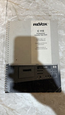 Original REVOX C115 Bedienungs-und Serviceanleitung/Operating and Service Instru