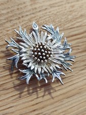 BAS Brosche& Anhänger 835 Silber Vergoldet Antik Vintage Schmuck