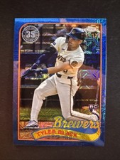 2024 Topps Update Series Chrome Silver Pack Tyler Black Blue Refractor 85/150 EX