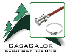 PT 1000 Anlegetemperaturfühler - Anlegefühler Pt1000 - SILIKON inkl. Spannband