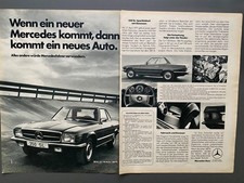 Mercedes SL R107 350SL Oldtimer R 107 1971 Vintage Ad Werbung Reklame
