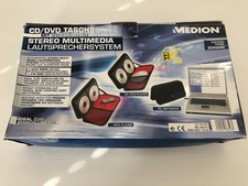 MEDION CD/DVD Tasche mit integriertem Stereo Multimedia Lautsprechersytem - NEU