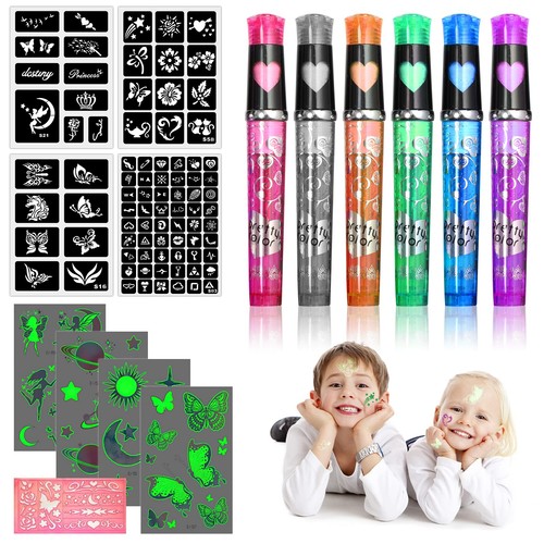 Tattoo stifte set glitzer haut - stifte,