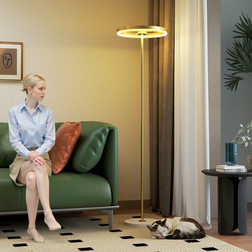 Homcom stehlampe led - stehlampe,