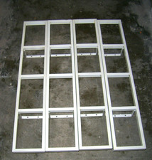 4x IKEA Lerberg CD Regal weiss Metall