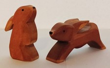 Krippenfiguren-2 Hasen  5,5