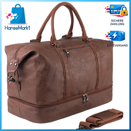 Reisetasche segeltuch leder - reisetasche,