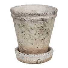 Clayre & Eef Blumentopf Beige