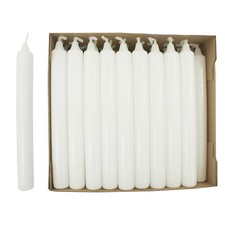 Haushaltskerzen weiß, ca. 21