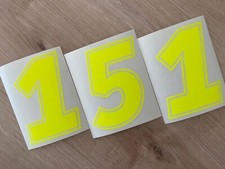 Startnummern Aufkleber