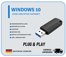 32GB WINDOWS 10 PRO PROFESSIONAL | INSTALLATIONS USB-STICK | 32/64BIT + CODE