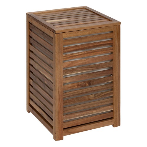 Holzkorb für wäsche acacia - holzkorb,