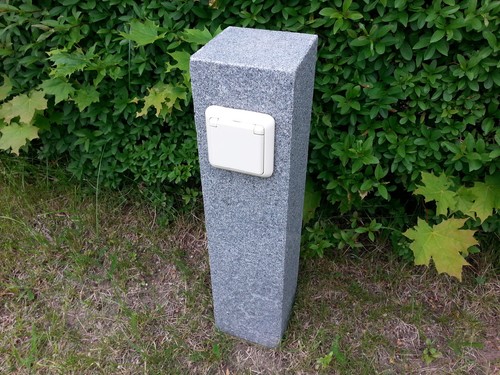 Gartensteckdose granit stein - granit,