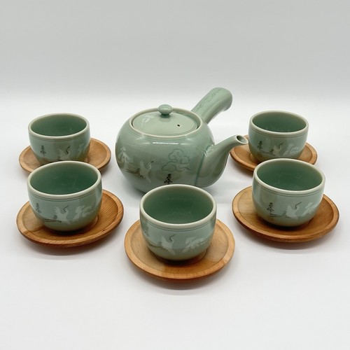 Asiatika celadon teeset teller - asiatika,